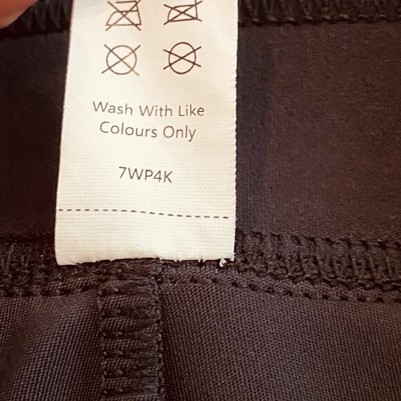 Halara Pants Womens Large Black Button Wide Leg High waisted Straight office - Picture 5 of 11